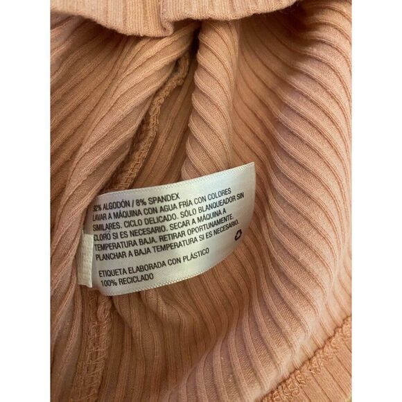 NWOT Wild Fable Women's Pink Ribbed Sleeveless Collared bodycon Dress size XS - Picture 7 of 8